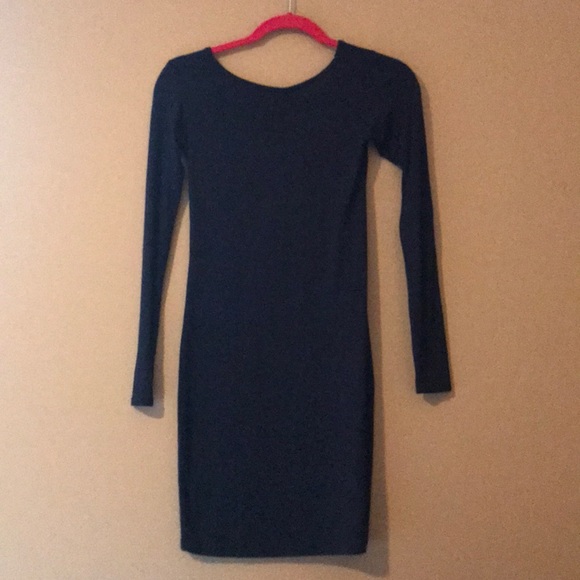 Navy, Long Sleeve Dress - Picture 2 of 3